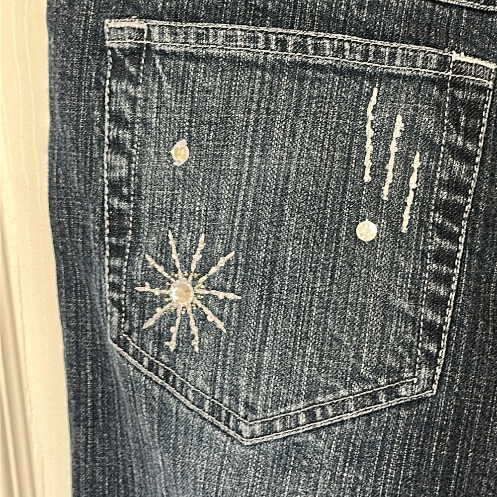 Disney Women's Dark Blue Straight Leg Jeans - Picture 7 of 16
